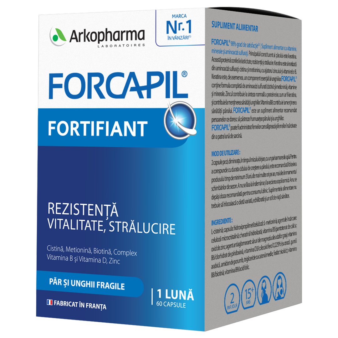Forcapil par si unghii, 60 capsule, Arkopharma